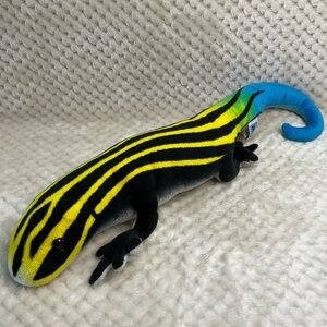 Wild Republic Colourful Blue Tailed Striped Skink Lizard Stuffed Animal Toy 🦎